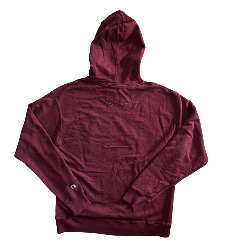 Champion Reverse Weave Hoodie Burgundy Men’s Large Pullover - Picture 5 of 12